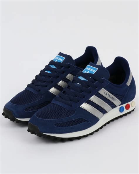 adidas la trainer dark blue silver grey